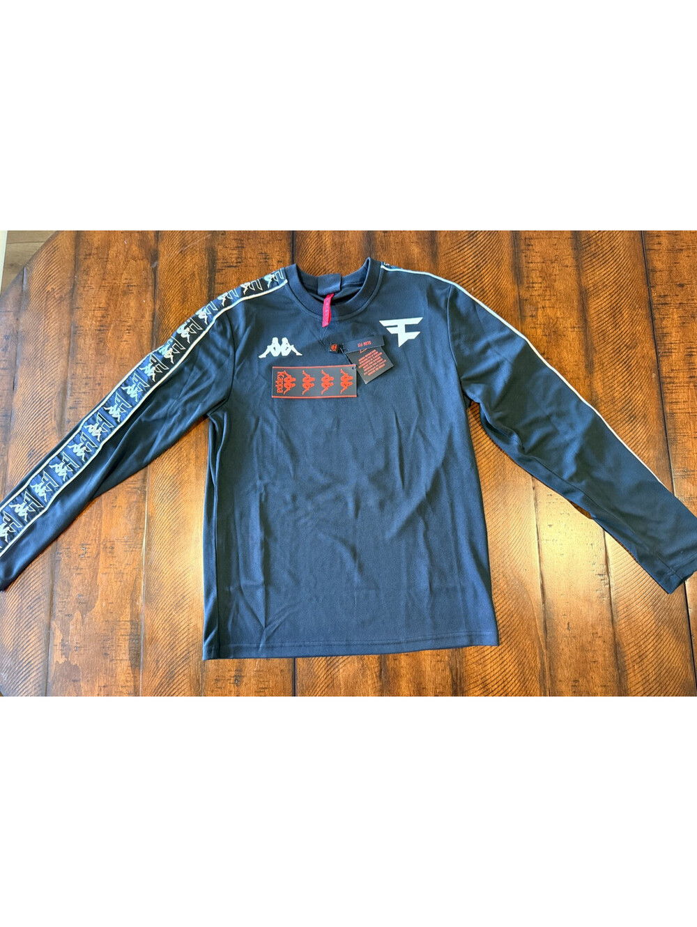 Kappa x FaZe Clan Flaz Man Jersey Shirt Black White Men's Small NWT